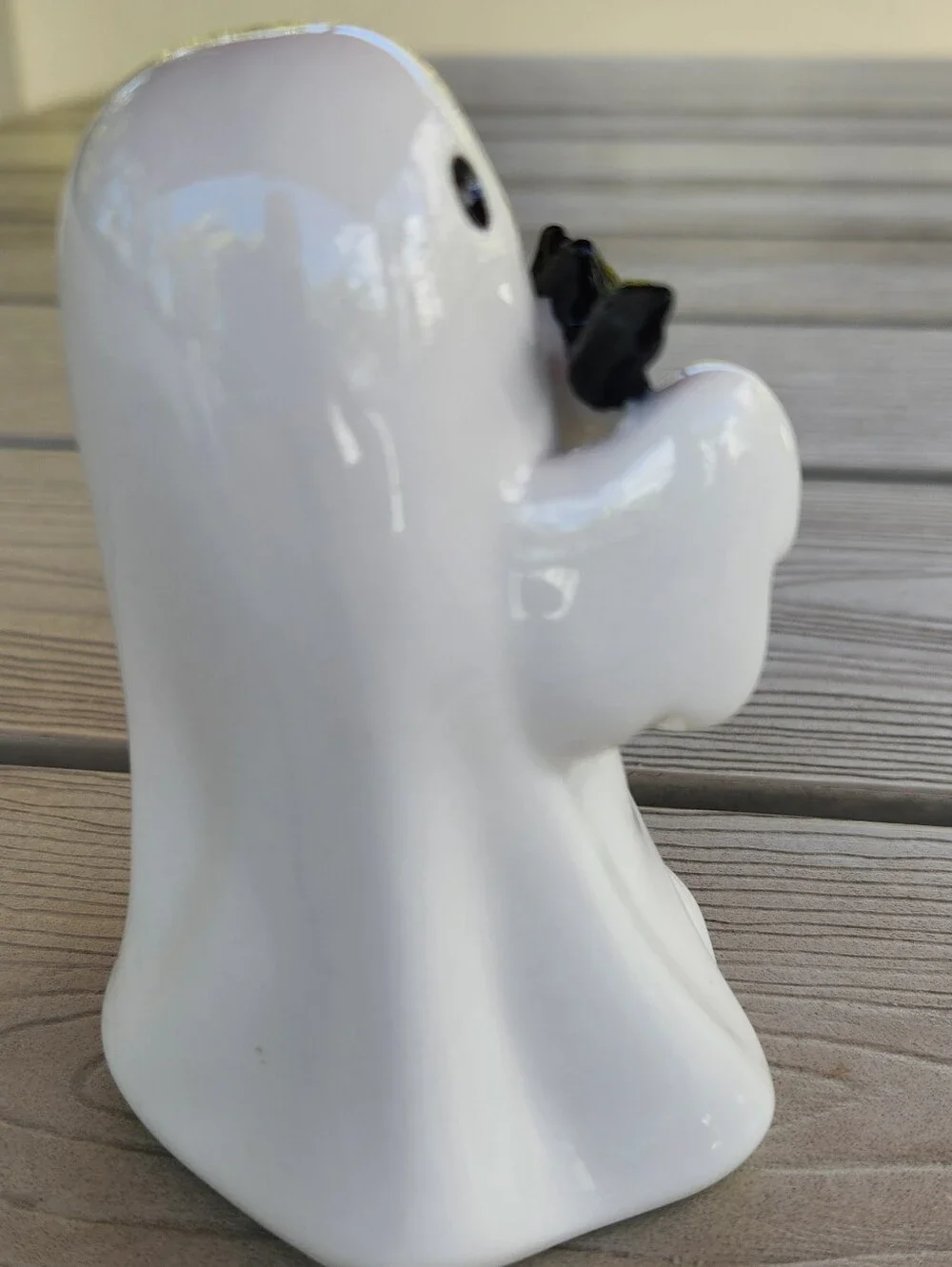 2024 Halloween Ceramic Ghost With Bat. Target Hyde And Eek 4.5